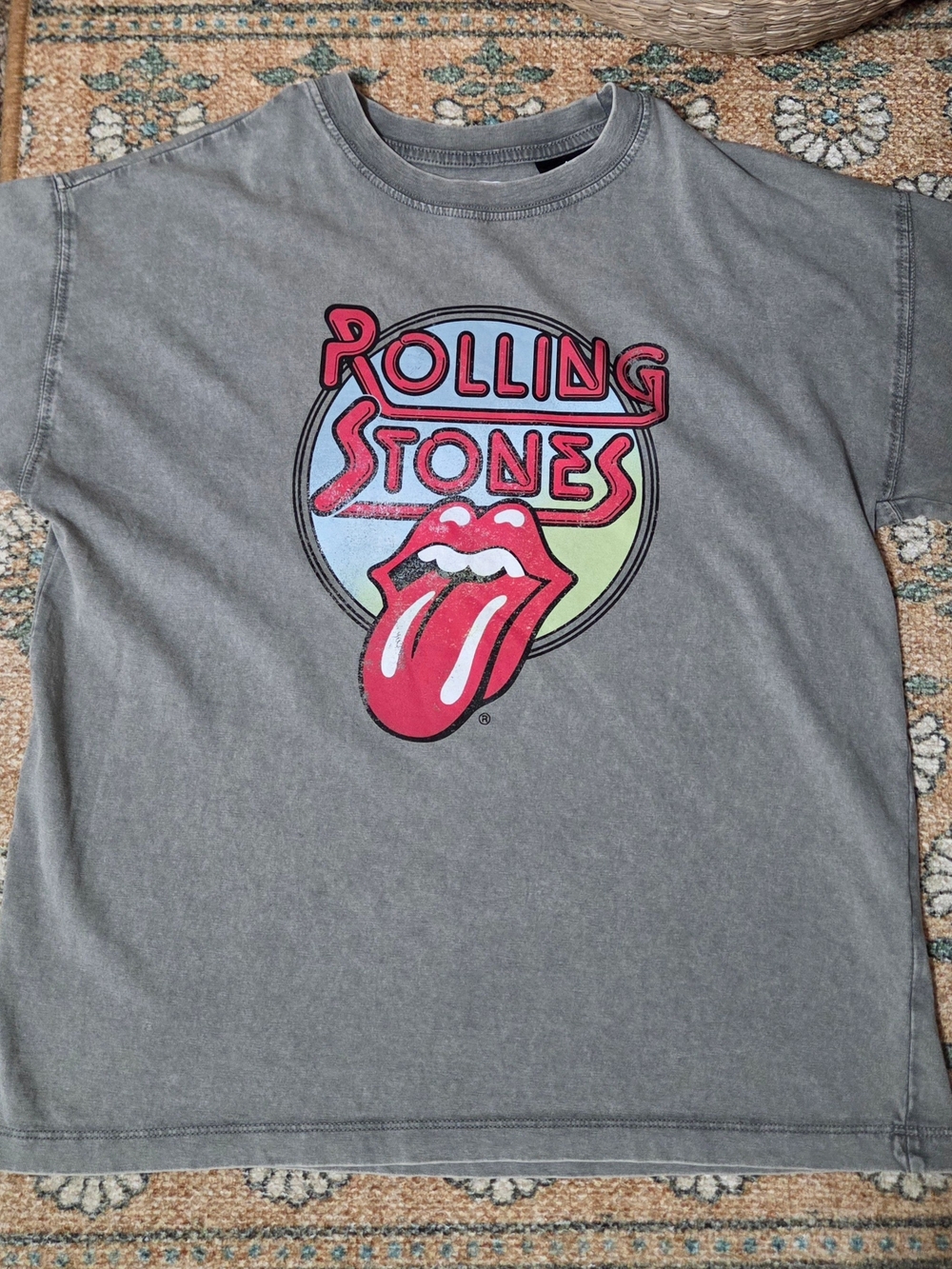 Rolling Stones Gray Kids Tee Size 9/10